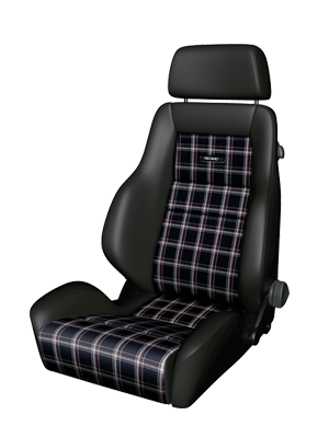 RECARO CLASSIC LS LI/RE Leder / Stoff Karo