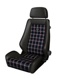 RECARO CLASSIC LX LI/RE Leder / Stoff Karo