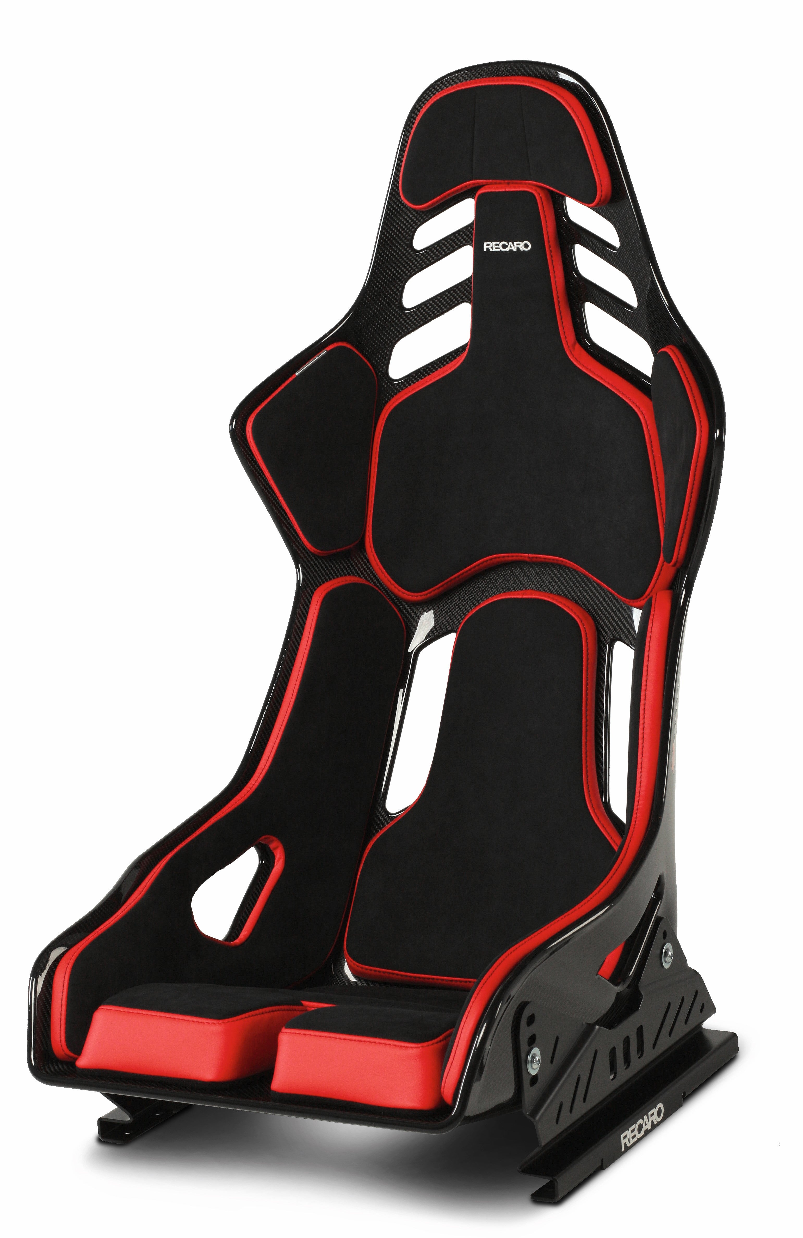 RECARO PODIUM CF Carbon L LI/RE Alcantara schwarz / Leder rot